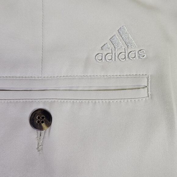 Adidas Climalite Golf Pants Mens 38x28 Tech Lightweight Straight Beige Outdoor - Picture 6 of 16